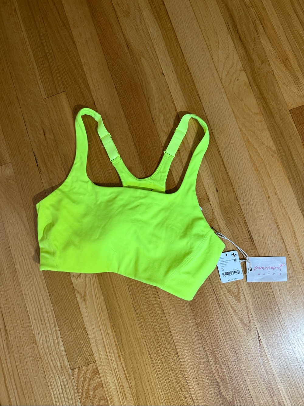 FP x Hatch Never Better Highlighter Yellow Sports Bra